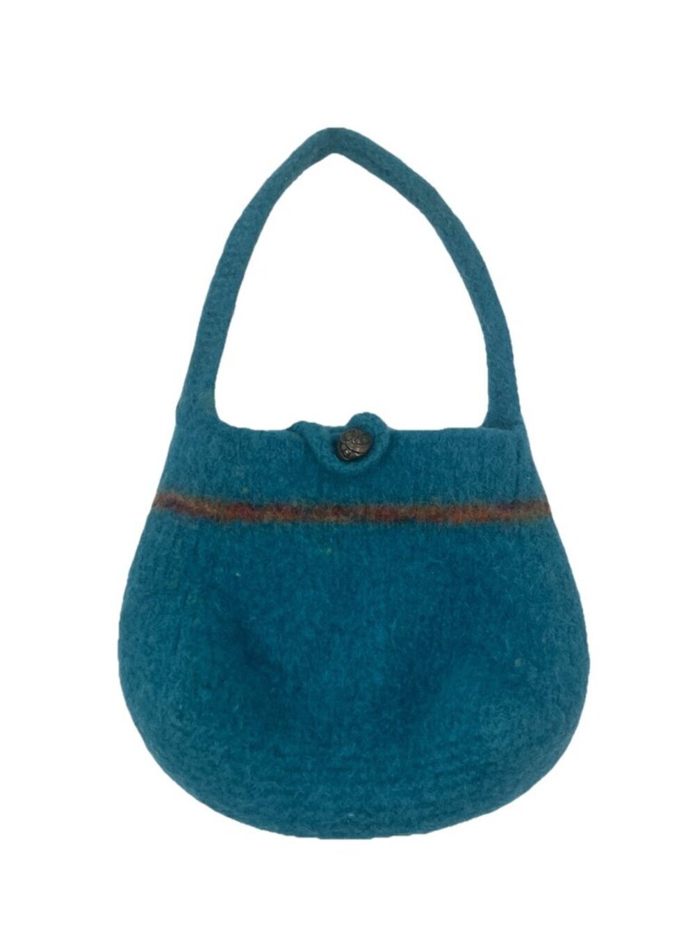 Handmade Felted Wool Purse from the Knitting Needles Of Lee Bates Boho Bag